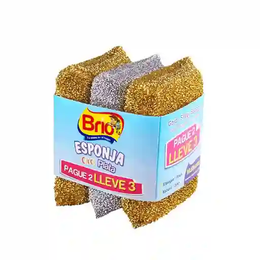 Brio Esponja P2Ll3 Oro/Plata M