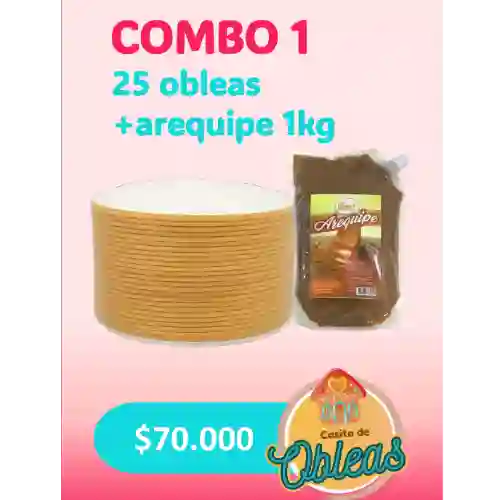 Combo 1 Combo 1 (25 Obleas + Arequipe 1 Kg)