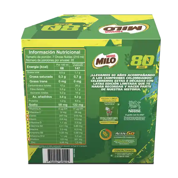 Milo Bebida en Polvo Coleccionable