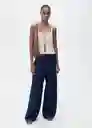 Top Coqueto Crudo Talla S Mujer Mango