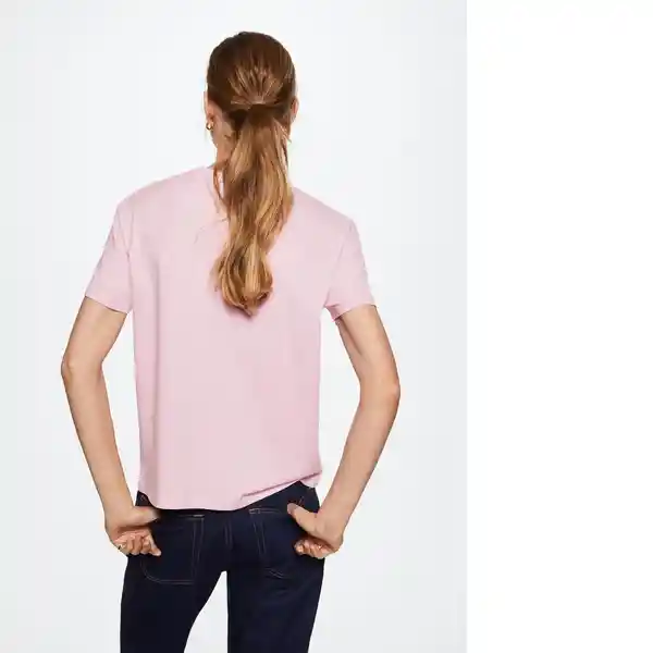 Camiseta Bright Rosa Talla 18 Mujer Mango