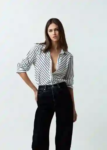 Camisa Eva Mujer Crudo Puro Claro T L 512G310 Naf Naf