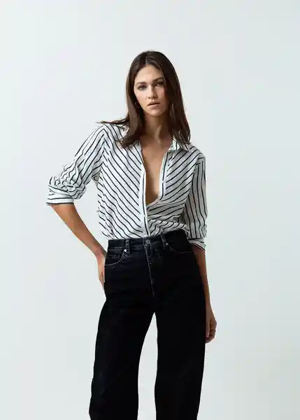 Camisa Eva Mujer Crudo Puro Claro T L 512G310 Naf Naf