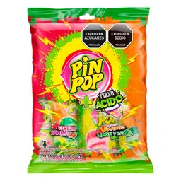 Caramelo Pin Pop Duro Chupeta Mango Limon Sal C (240 Gr)