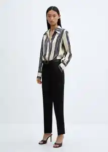 Camisa Ivanka Crudo Talla S Mujer Mango