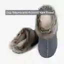 Inkanta Pantuflas Fauxwool Man Moc Gris L