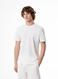 Camiseta Pijama Mc Hombre S-vainilla