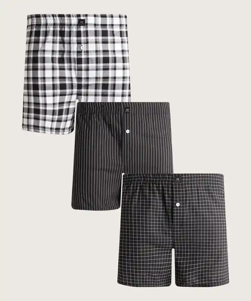 Boxer Empaque X 3 Amplio Estampado