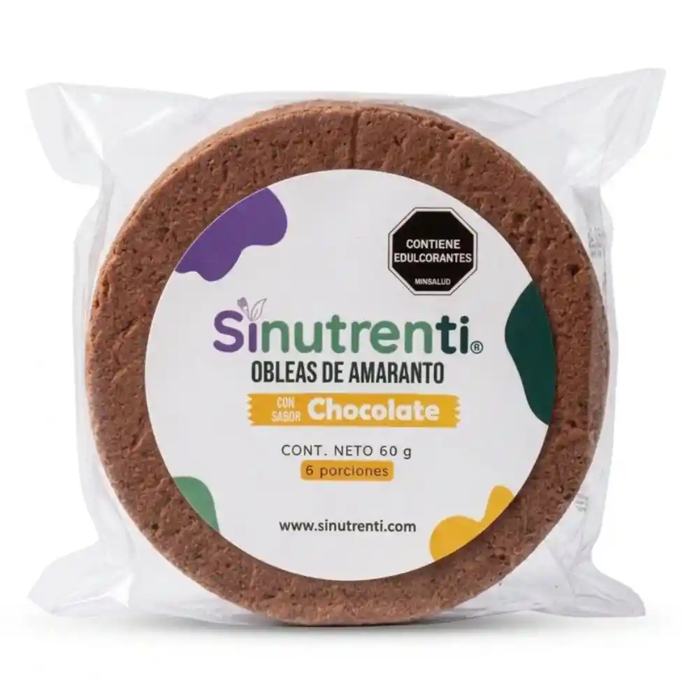 Obleas de Amaranto Sinutrenti Chocolate Paquete