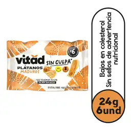 Vitad Pack Plátano Maduros 24 g x 6 Und