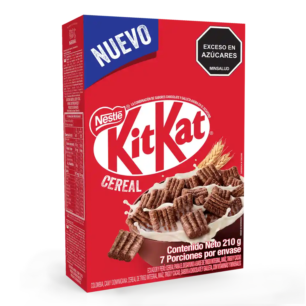 Cereal KITKAT sabor a chocolate y galleta x 210g