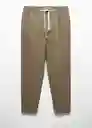 Pantalón Romelino Khaki Talla 42 Hombre Mango