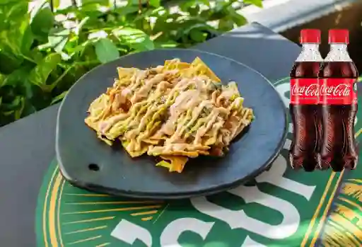 Combo Nachos y 2 Coca Cola 400 ml