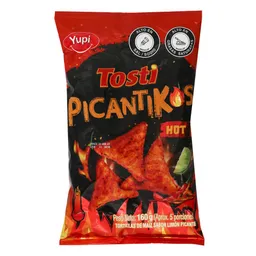 Yupi Tosti Pikantikos Tortillas de Maíz Sabor Limón  Picante Hot