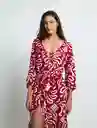 Vestido Jupro Mujer Rosa Rubor Oscuro Talla M 579E318 Naf Naf