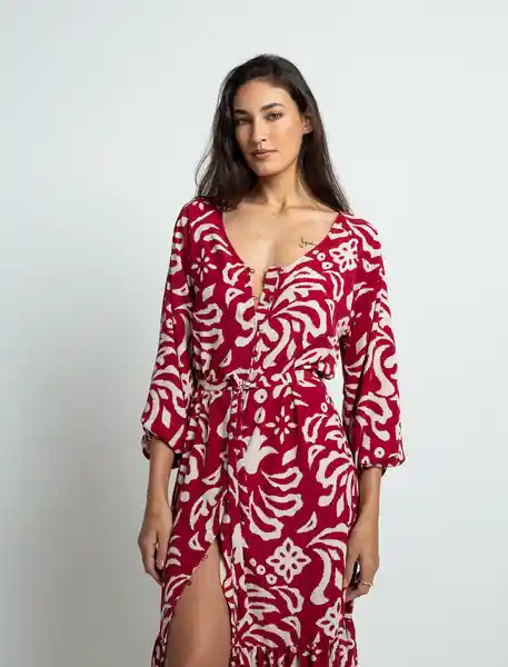 Vestido Jupro Mujer Rosa Rubor Oscuro Talla M 579E318 Naf Naf