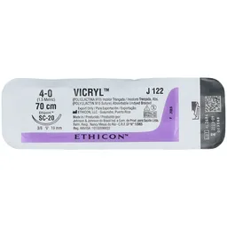 Ethicon Sutura Vicryl 4-0 Sc-20 R Violeta Sobre 70 cm