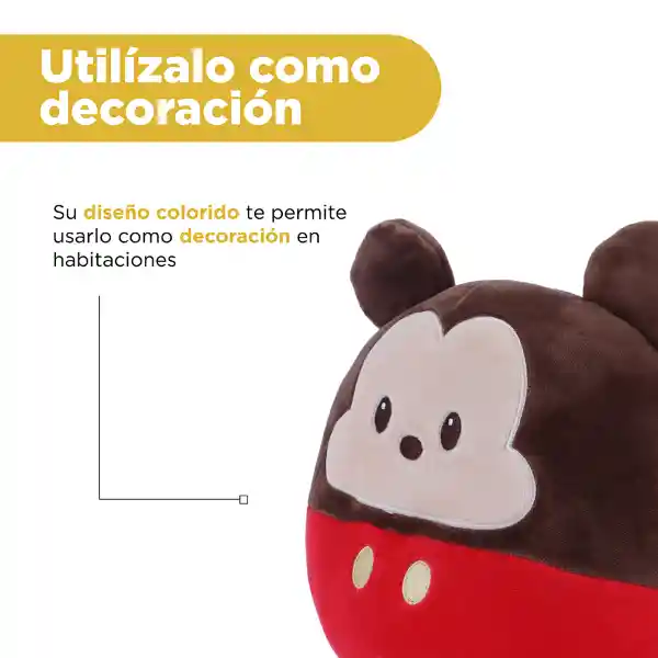 Peluche Tipo Huevo Mickey Serie Mickey Mouse Disney Miniso