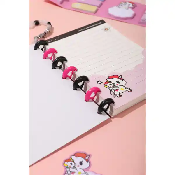 Libreta Argollada de 80 Hojas B6 Serie Tokidoki Miniso