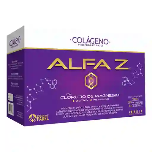 Alfa Z Colágeno Hidrolizado Con Cloruro Magnesio Biotina