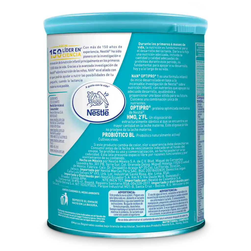 Fórmula infantil NAN OPTIPRO Etapa 1 x 900g