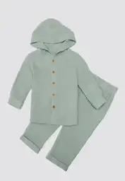Conjunto Largo 9/12meses-verde