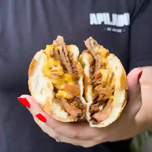 Combo apilado philly cheese