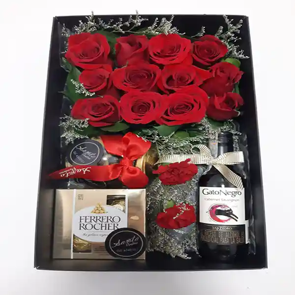 Caja de Rosas y Ferreros