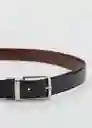 Cinturón Emili Negro Talla 80 Hombre Mango