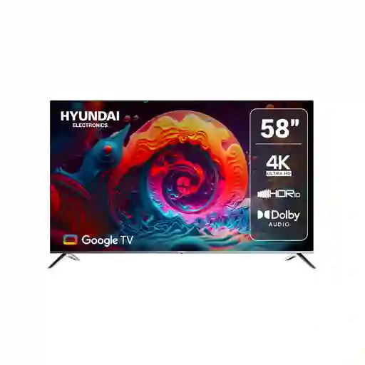 Smart Tv Uhd 4k 58" Hyundai Hyled Televisor Hyundai Led Smart Uhd 58" Hyled Google Tv Uhd 4k
