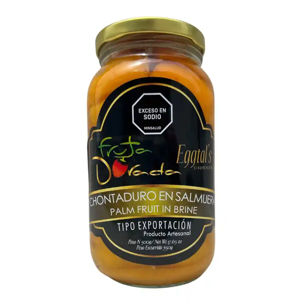 Chontaduro Fruta Dorada en Salmuera