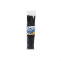 100 Amarres Cinchos Plásticos 10 Cm Fulgore Negros Fulgore