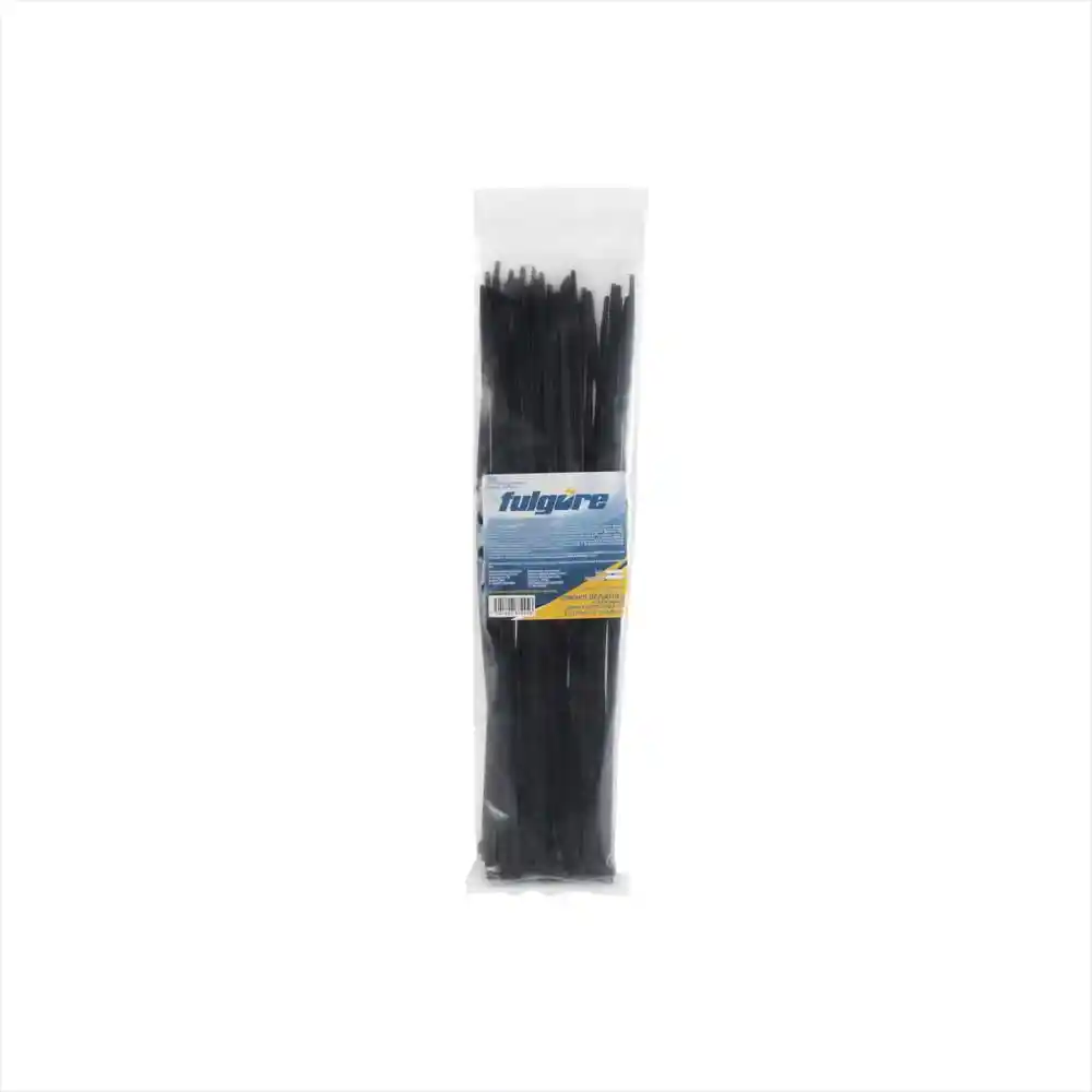 100 Amarres Cinchos Plásticos 10 Cm Fulgore Negros Fulgore