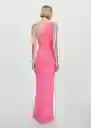 Vestido Lázaro Rosa Talla XS Mujer Mango