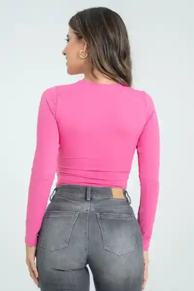 Crop Top Vinci Color Fucsia Talla S Ragged
