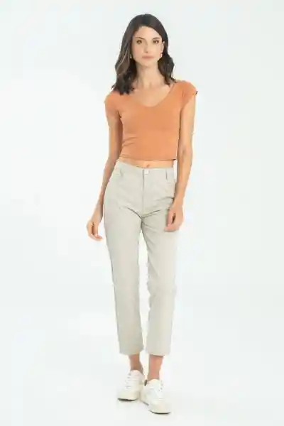 Top V Manga Corta Color Blush Talla S Ragged