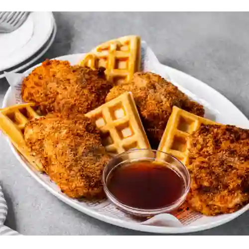 Waffle Costillas Bbq