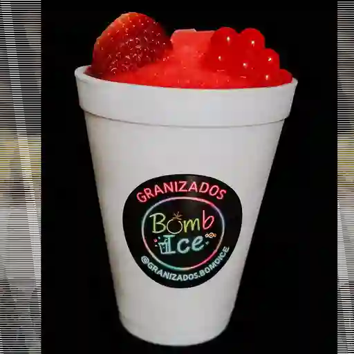 Granizado fresa whisky 16 onzas