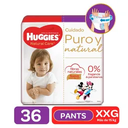 Pañales Huggies Natural Care Pants Etapa 5 Pack con 36 Unidades
