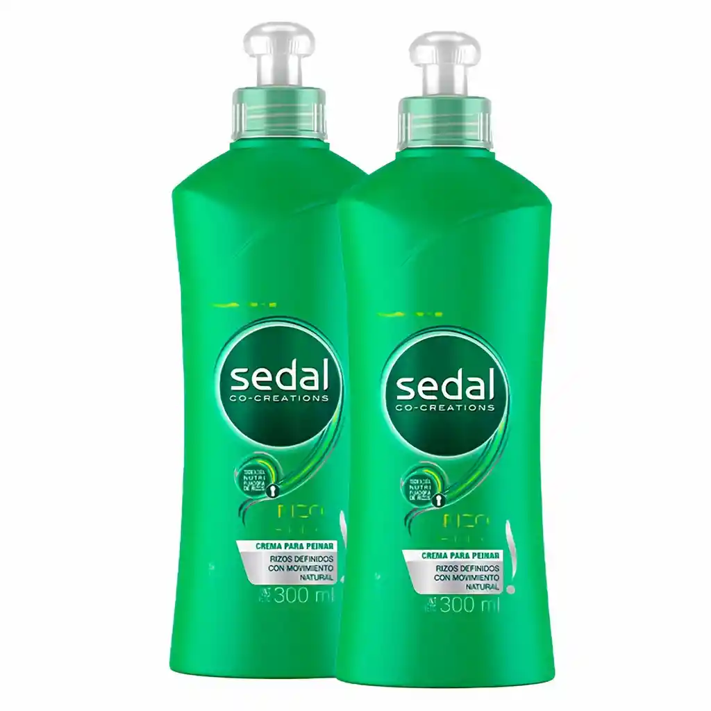 Sedal Crema de Peinar Rizos Obedientes 2Und 300 g