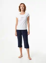 Pant. Pij. Capry Mujer M - Azulestam