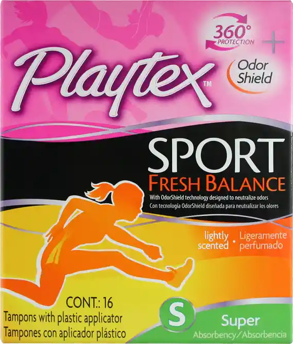 Playtex Tampones Plateyx Sport Fresh Balance Super X16 Und