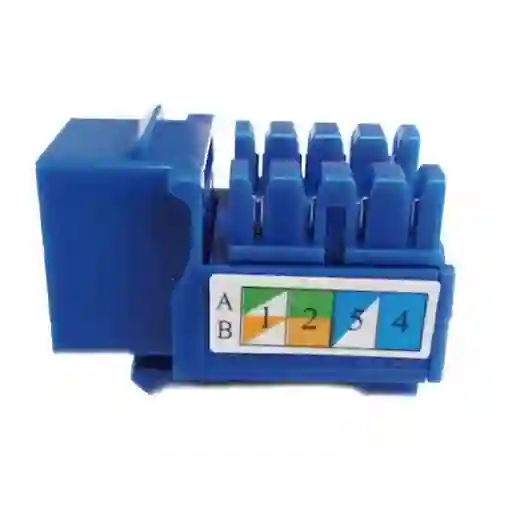D-Com Módulo Keystone Jack HL-KJ25 RJ45 Categoría 50U Azul