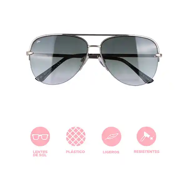 Gafas de Sol Aviator Serie Degrade Negro Miniso