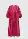 Vestido Geni Fucsia Talla XS Mujer Mango