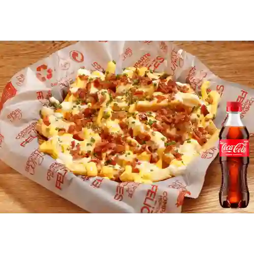 Combo Cheese Bacon Fries + Coca Cola Original 400 ml