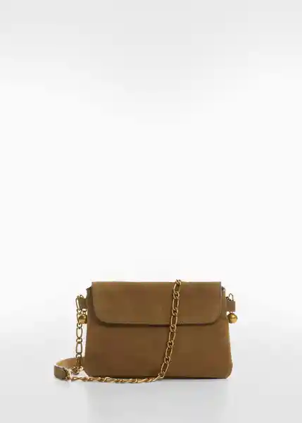 Bolso P Tory Tabaco Talla 99 Mujer Mango