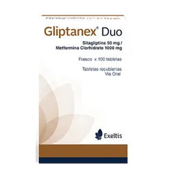 Gliptanex Duo Sitagliptina/metformina 50/1000 Mg
