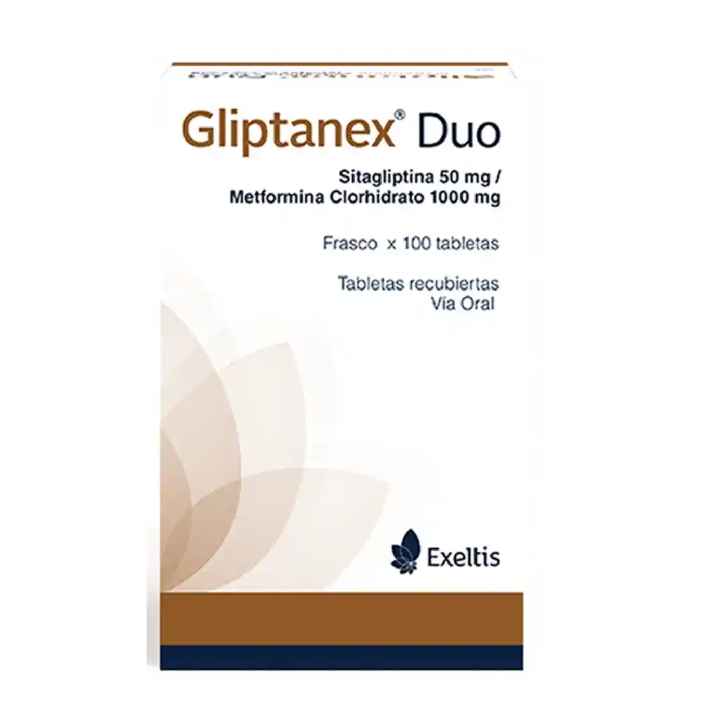 Gliptanex Duo Sitagliptina/metformina 50/1000 Mg