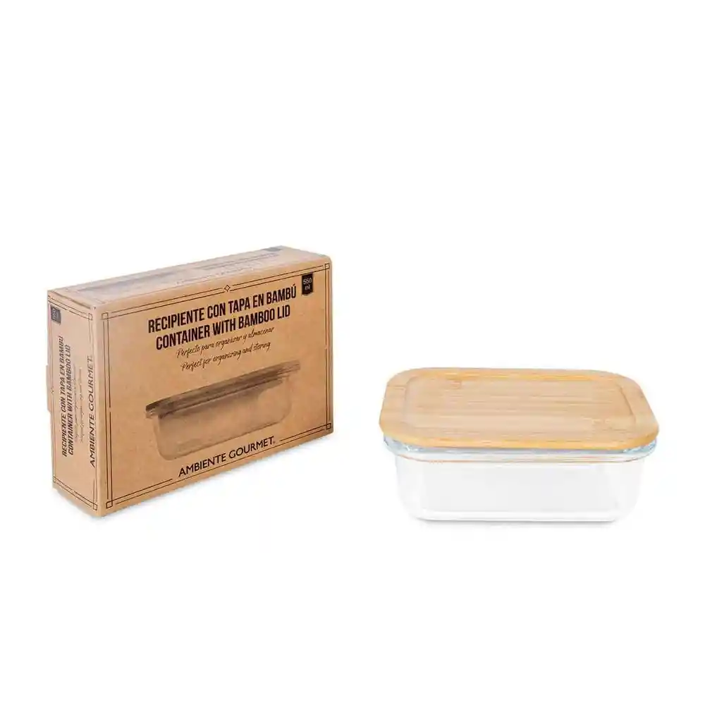 Recipiente Con Tapa Mediana 23658 Ambiente Gourmet